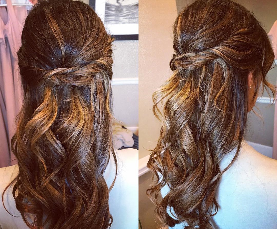 Half Up, Half Down for this Bridesmaid